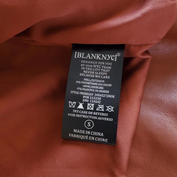 NEW VEGAN LEATHER MOTO JACKET NEW - Picture 8 of 12